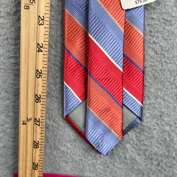 Ike Behar Tie Silk Pink Diagonal Striped | eBay IKE BEHAR Silk Necktie Pink Purple Diagonal Striped New NWT